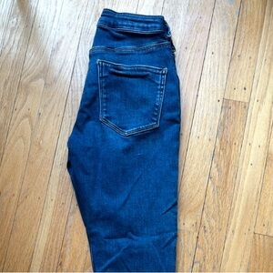 High Rise Women's Jeans in Deep Blue